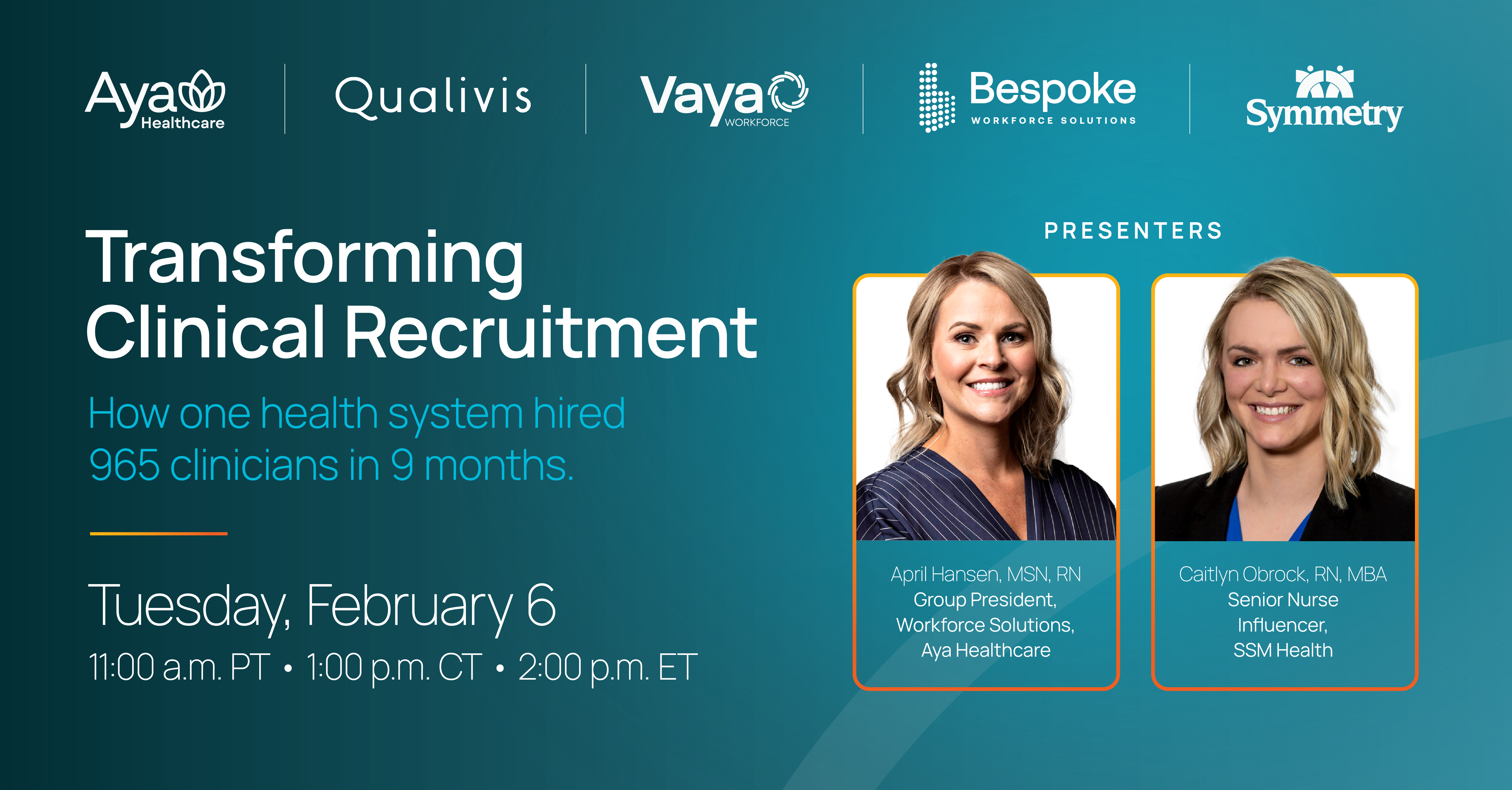 Aya webinar transforming clinical recruitment