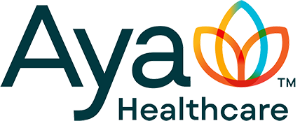 Aya Healthcare logo.